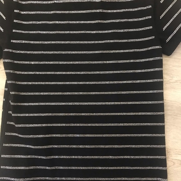 Philipp Plein Black T-Shirt Rhinestone Stripes Size Medium NWOT Gorgeous - Picture 6 of 9